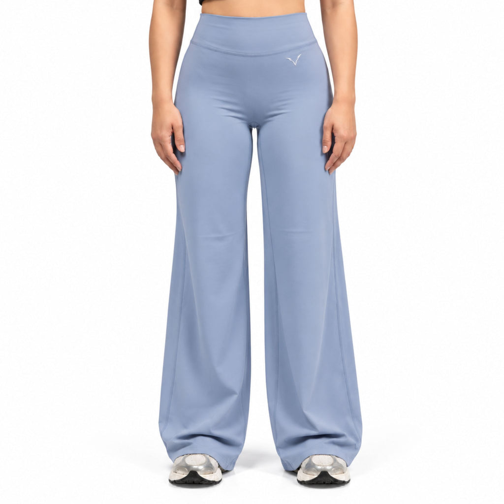 CONTOUR WIDE LEG LEGGINGS (Soft Blue)