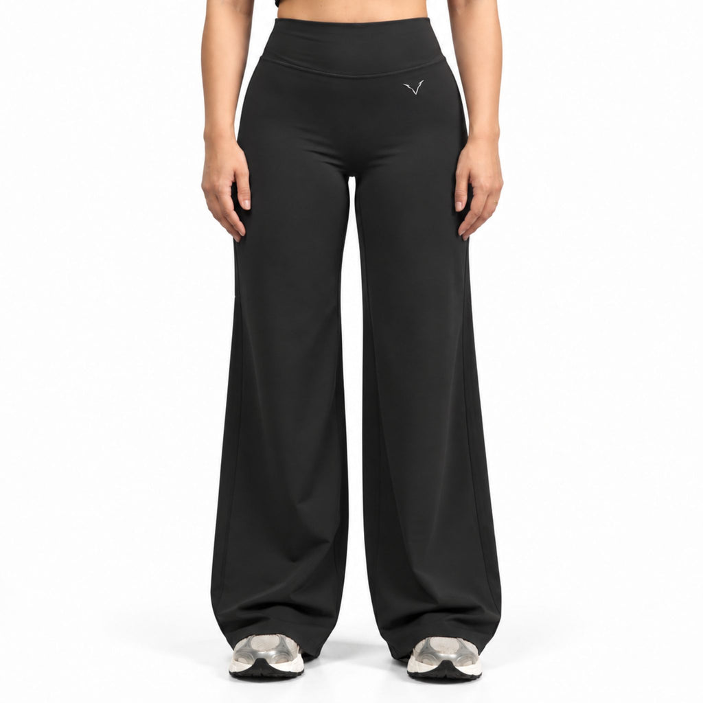 CONTOUR WIDE LEG LEGGINGS (Black)
