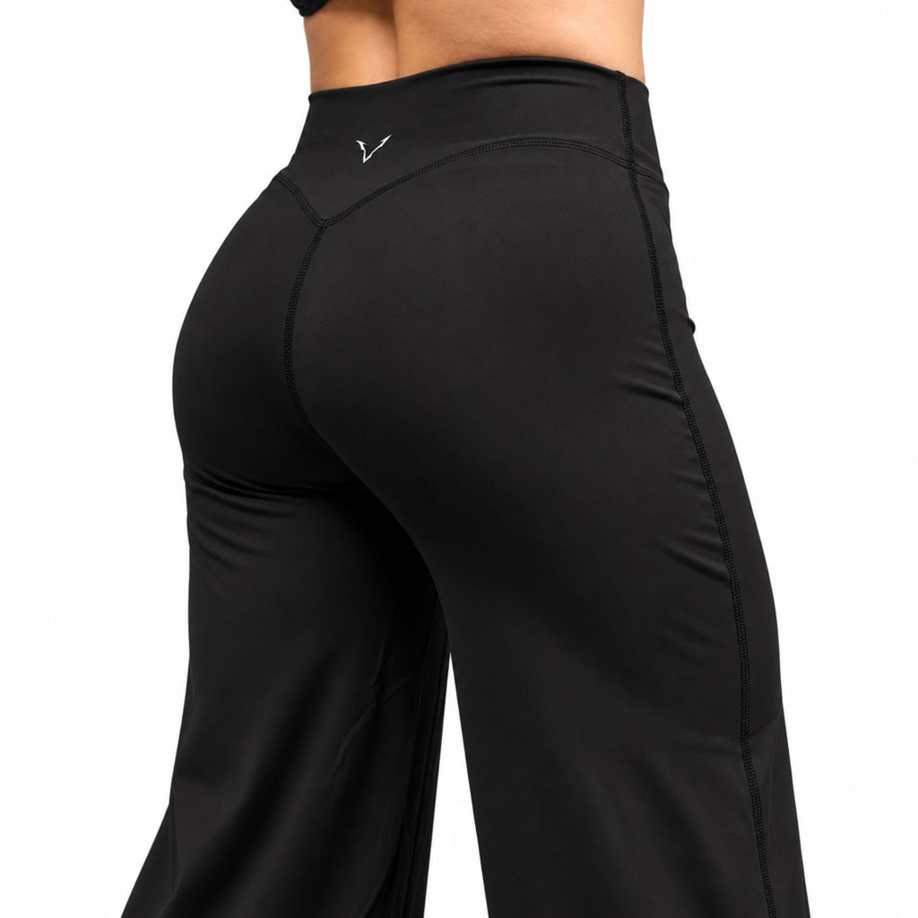 CONTOUR WIDE LEG LEGGINGS (Black)