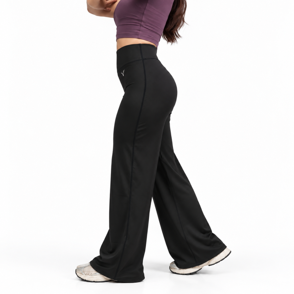 CONTOUR WIDE LEG LEGGINGS (Black)